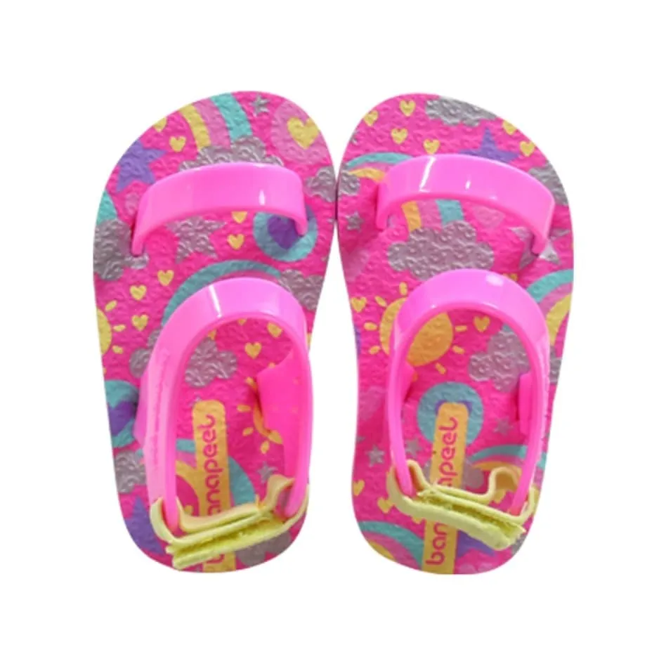 Banana Peel Slippers for Toddlers - Unimermaid Set Dazzling Sunshine Cotton Pink