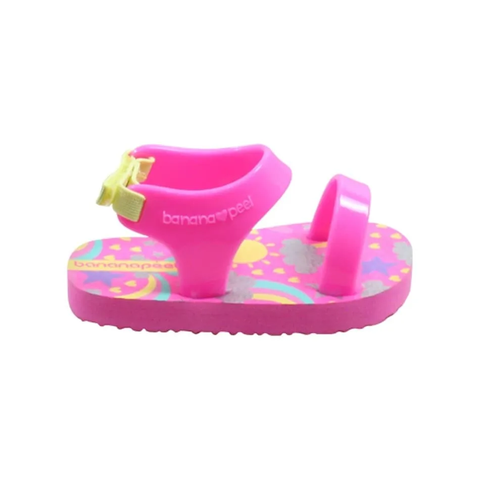 Banana Peel Slippers for Toddlers - Unimermaid Set Dazzling Sunshine Cotton Pink