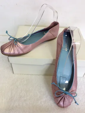 BRAND NEW FIRETRAP PINK METALLIC BALLERINA FLATS SIZE 6/39