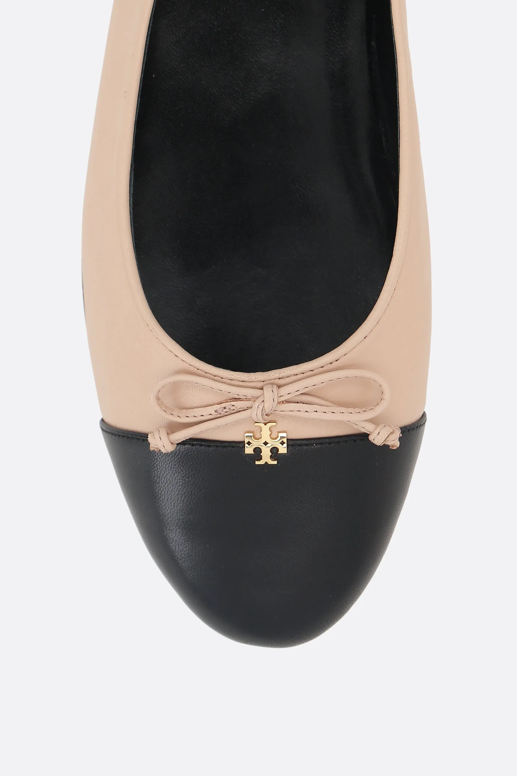 cap-toe nappa ballerinas