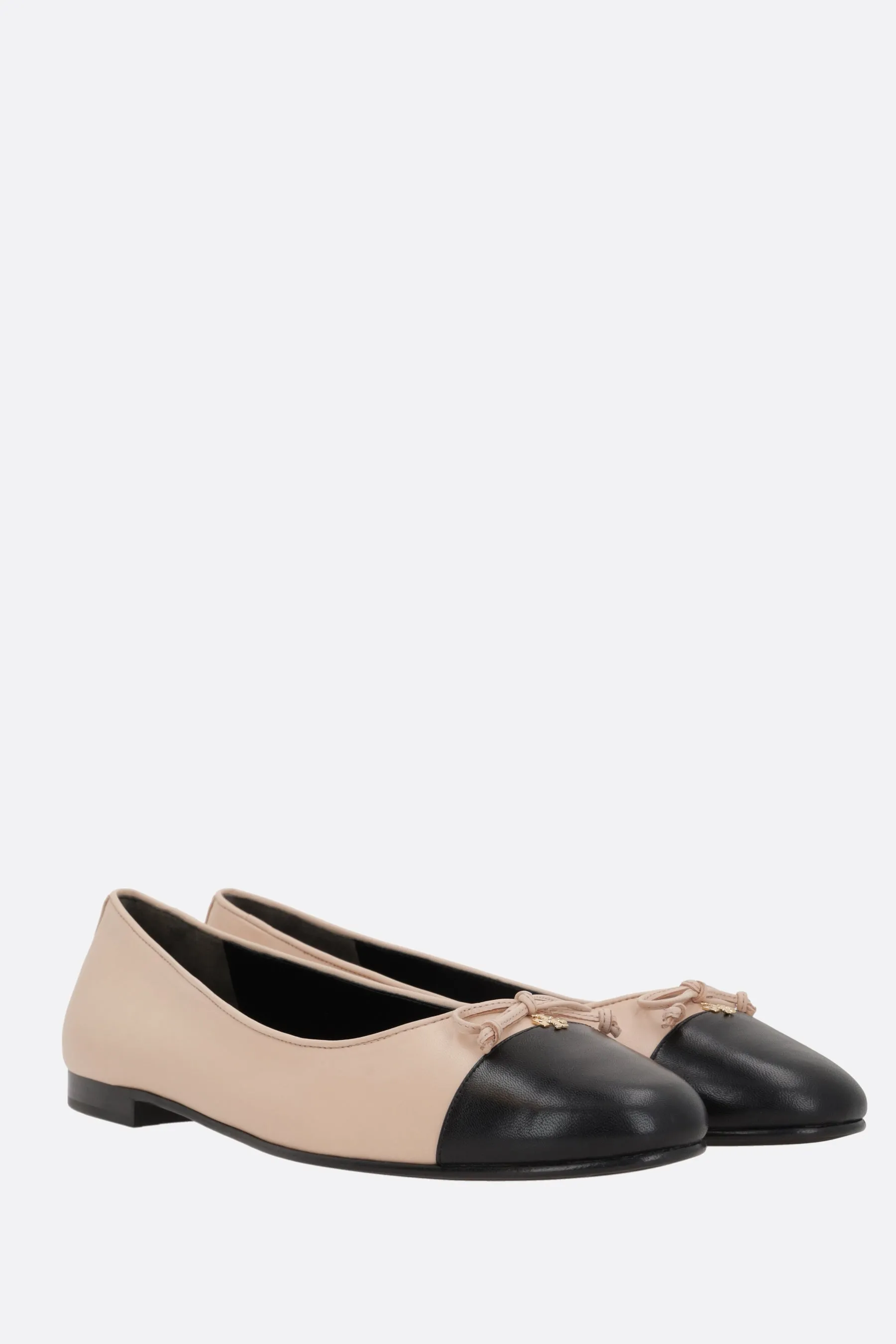 cap-toe nappa ballerinas