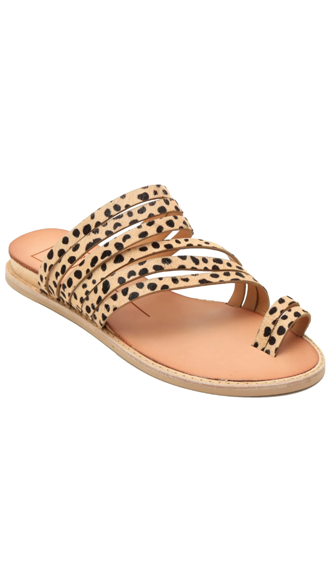 Dolce Vita Nelly Leopard Calf Hair Sandal