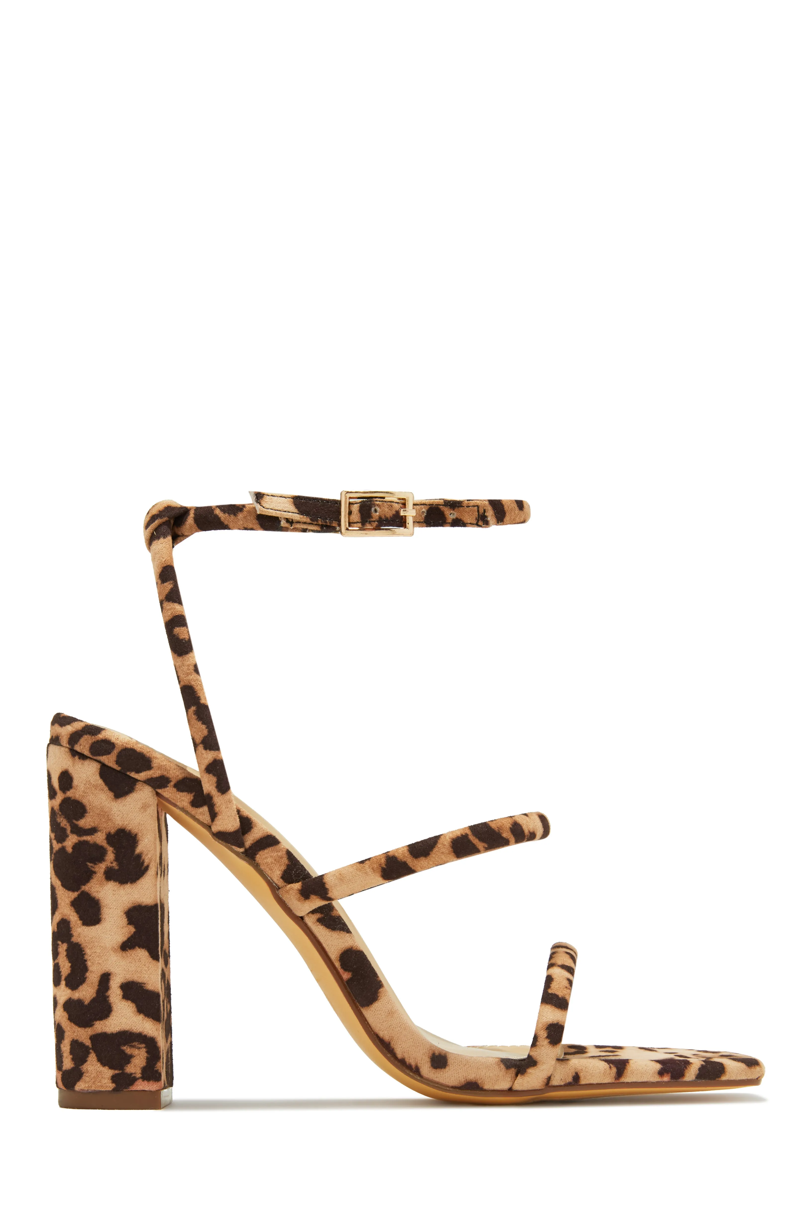 Emalia Block Heels - Leopard