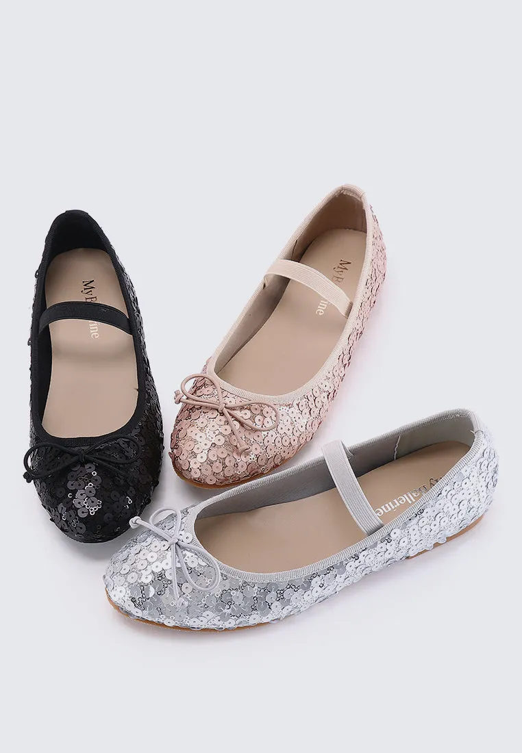 Emerson Comfy Ballerina In Champagne