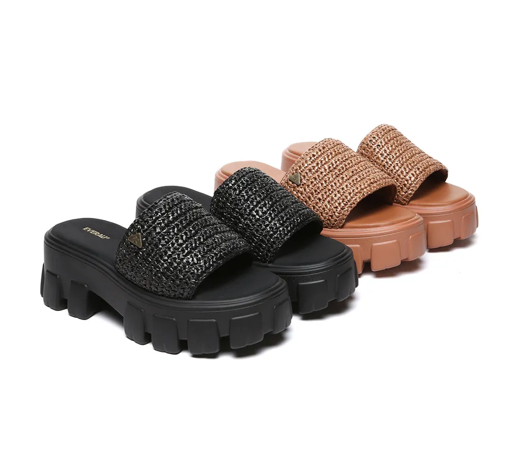 EVERAU® Women Woven Chunky Platform Sandals