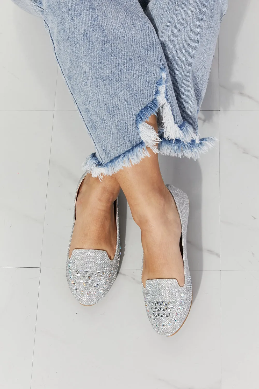 Forever Link Bling It On Rhinestone Ballet Flats