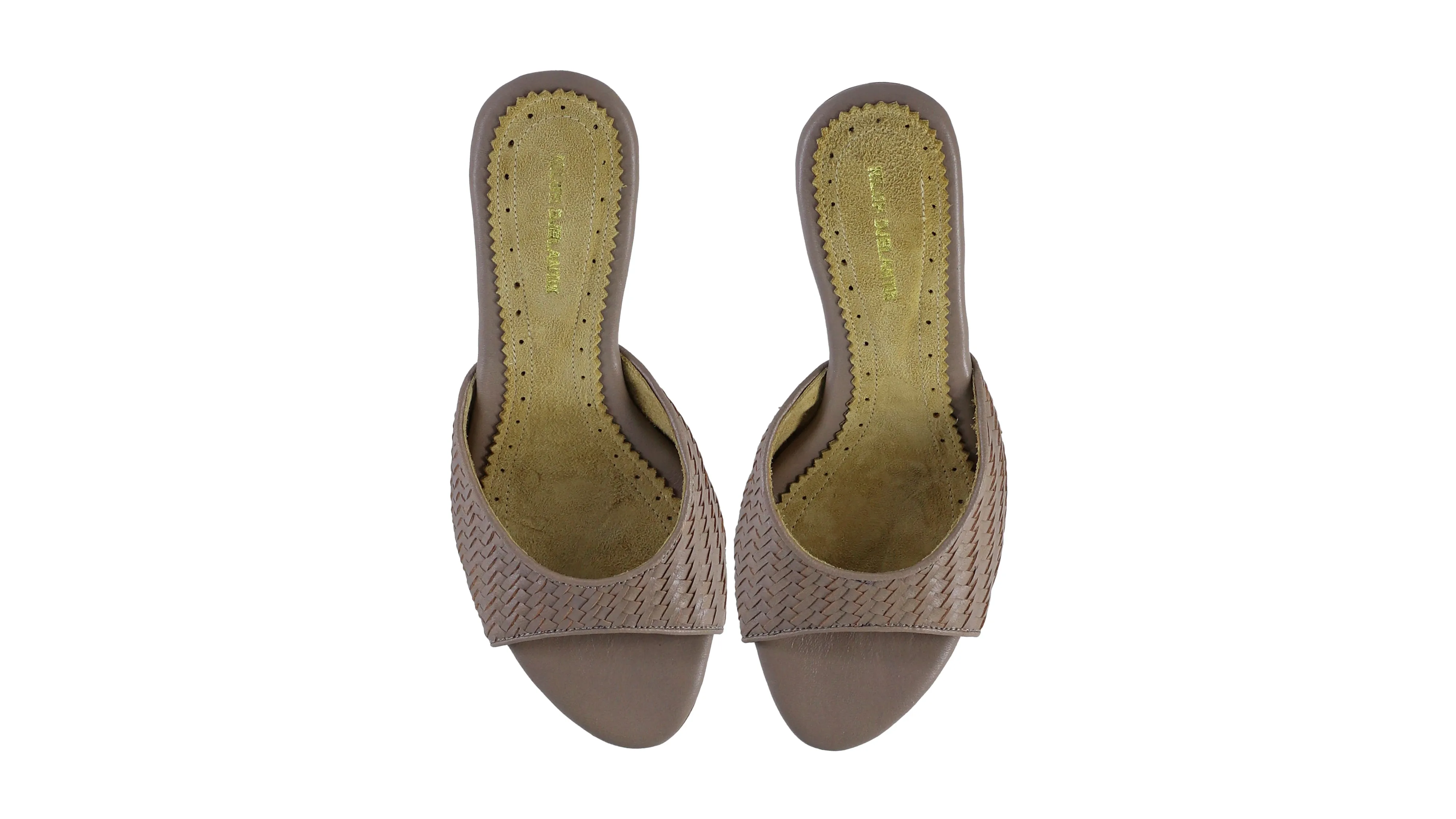 Gita Woven 80mm Wedges - Mauve