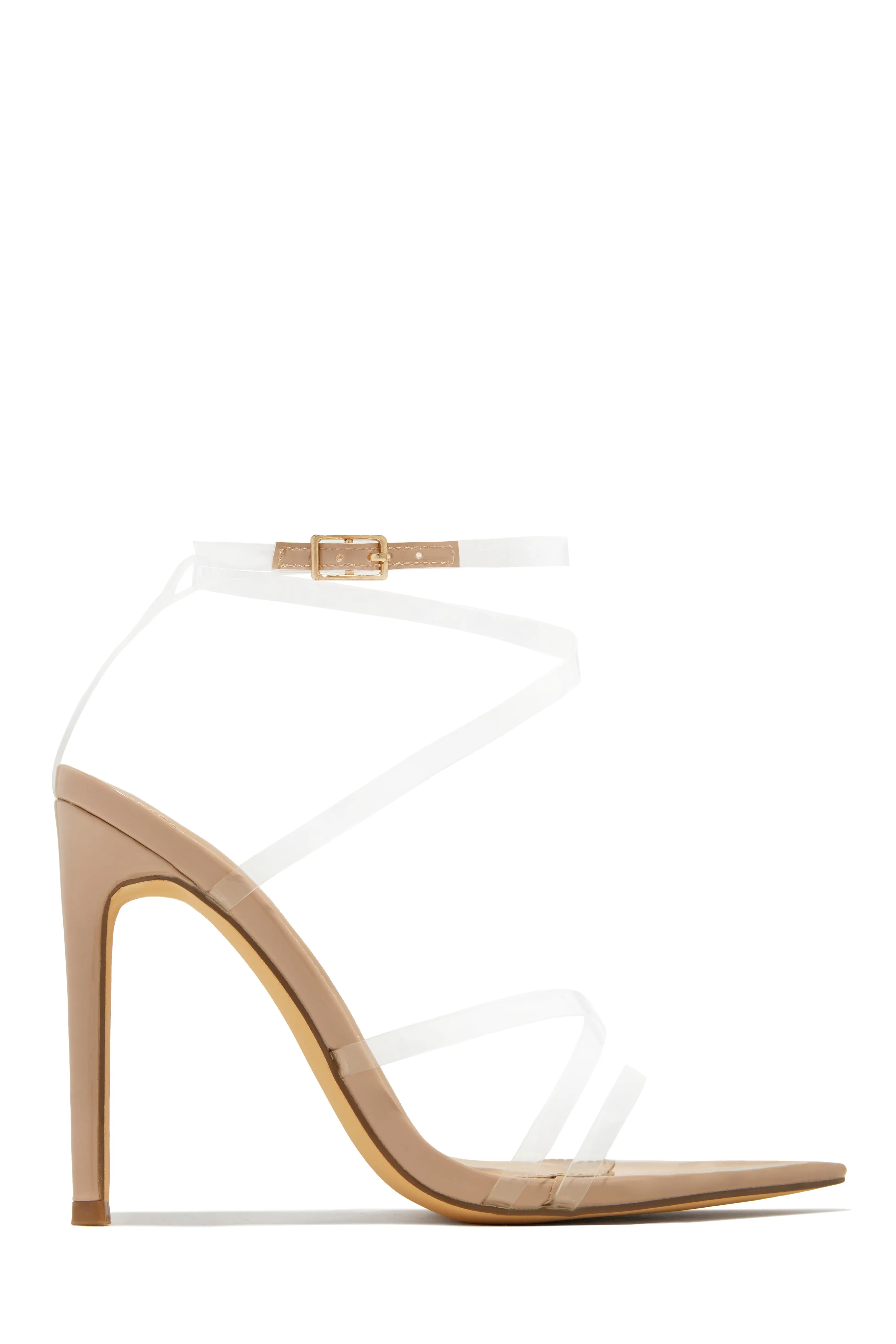 Gossip Girl Strappy High Heels - Nude