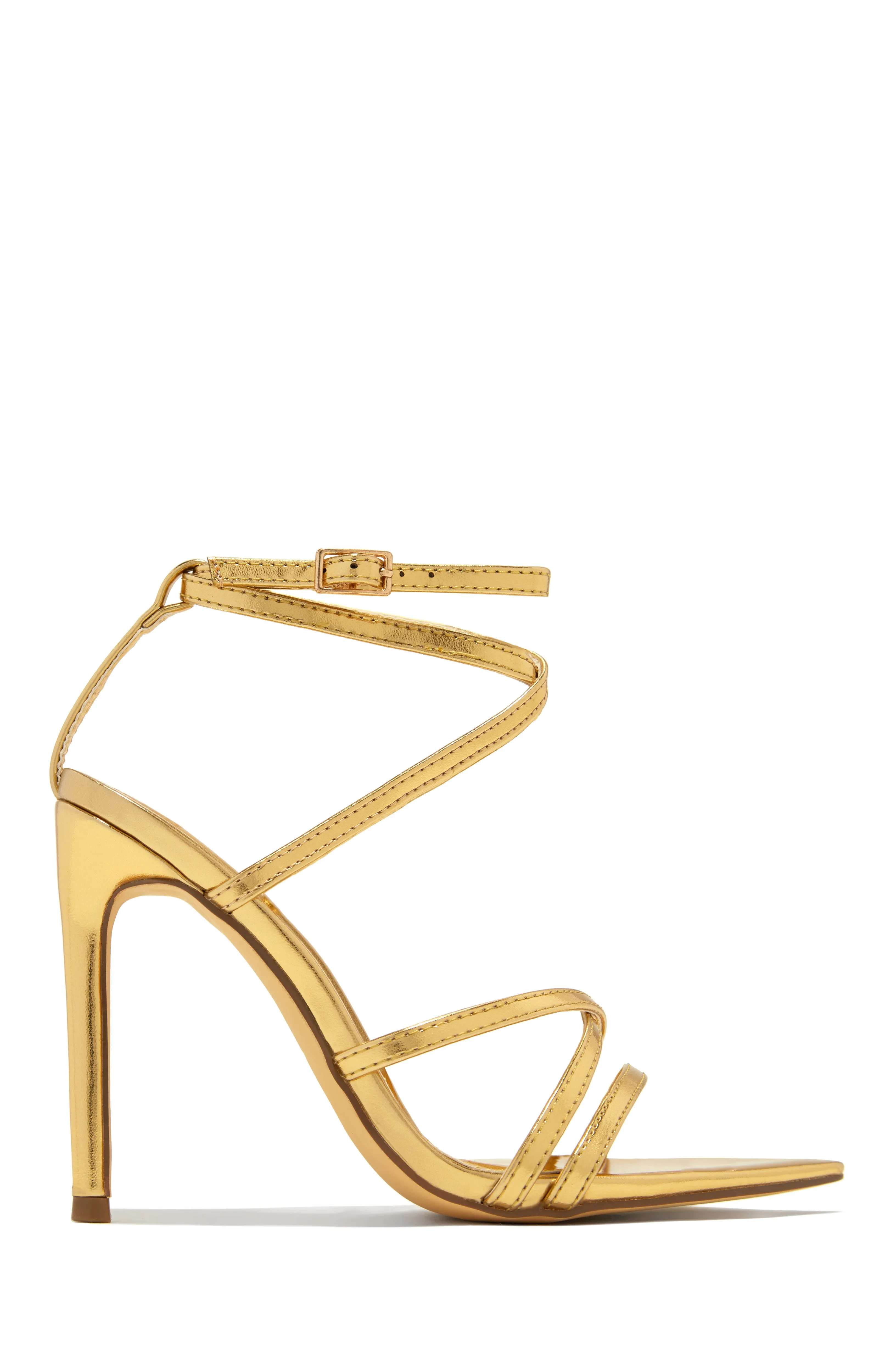 Gossip Girl Strappy High Heels - Nude