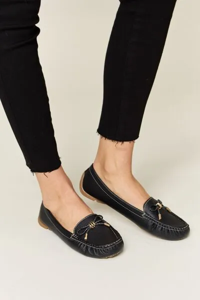 Hazel Blues® |  Forever Link Slip On Bow Flats Loafers