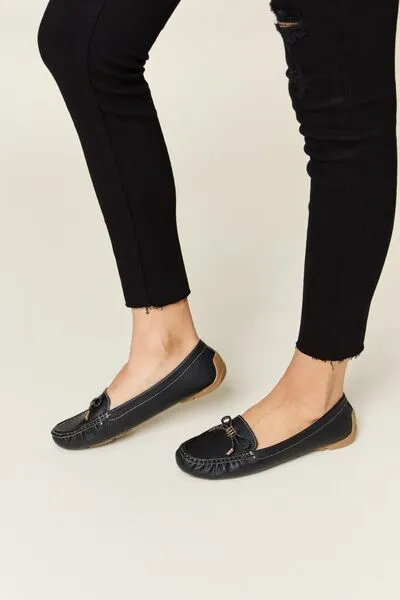 Hazel Blues® |  Forever Link Slip On Bow Flats Loafers