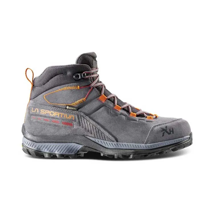 La Sportiva TX Hike Mid Leather GTX Mens Hiking Boot - Carbon/Hawaiian Sun