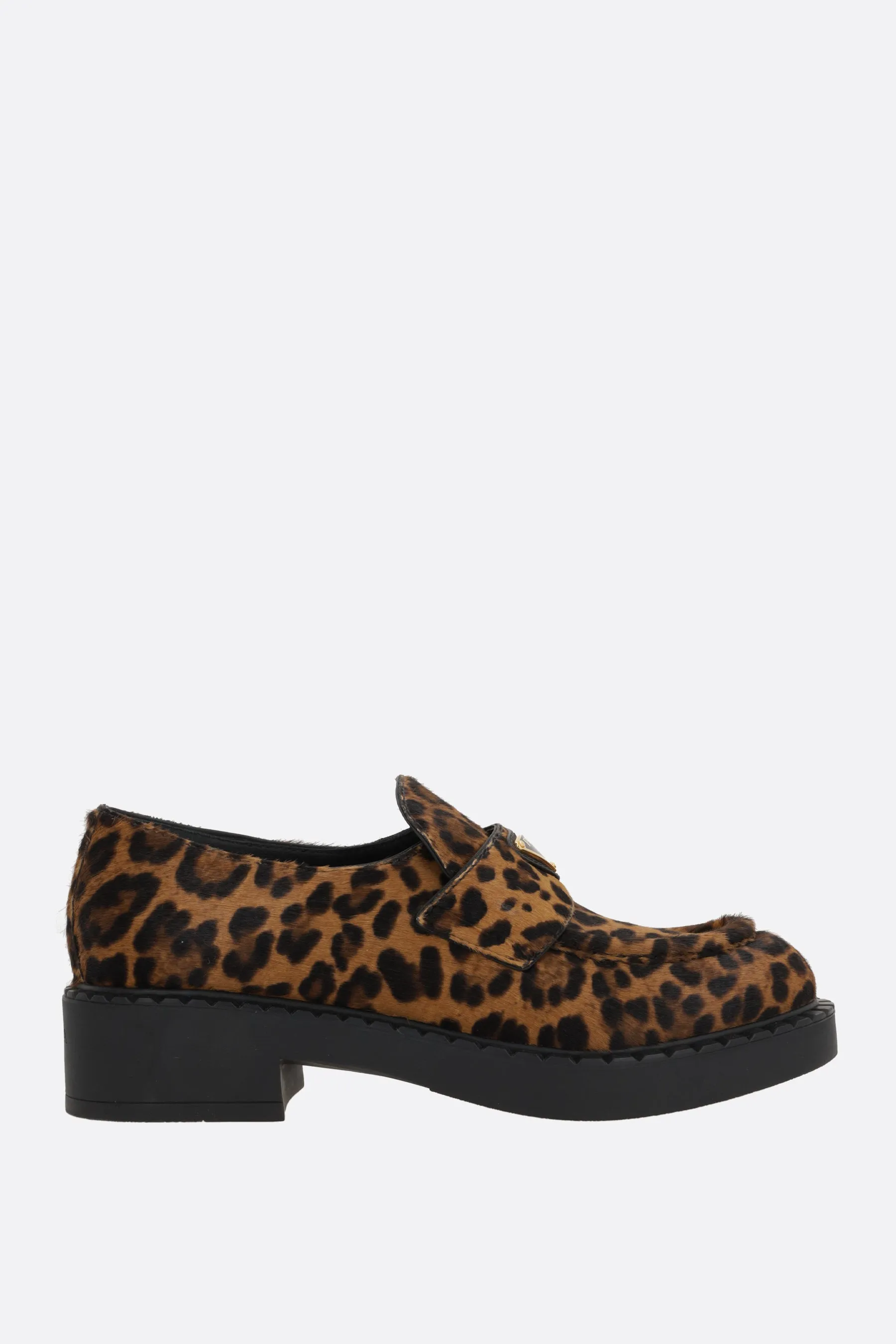 Leopard Hair Loafers