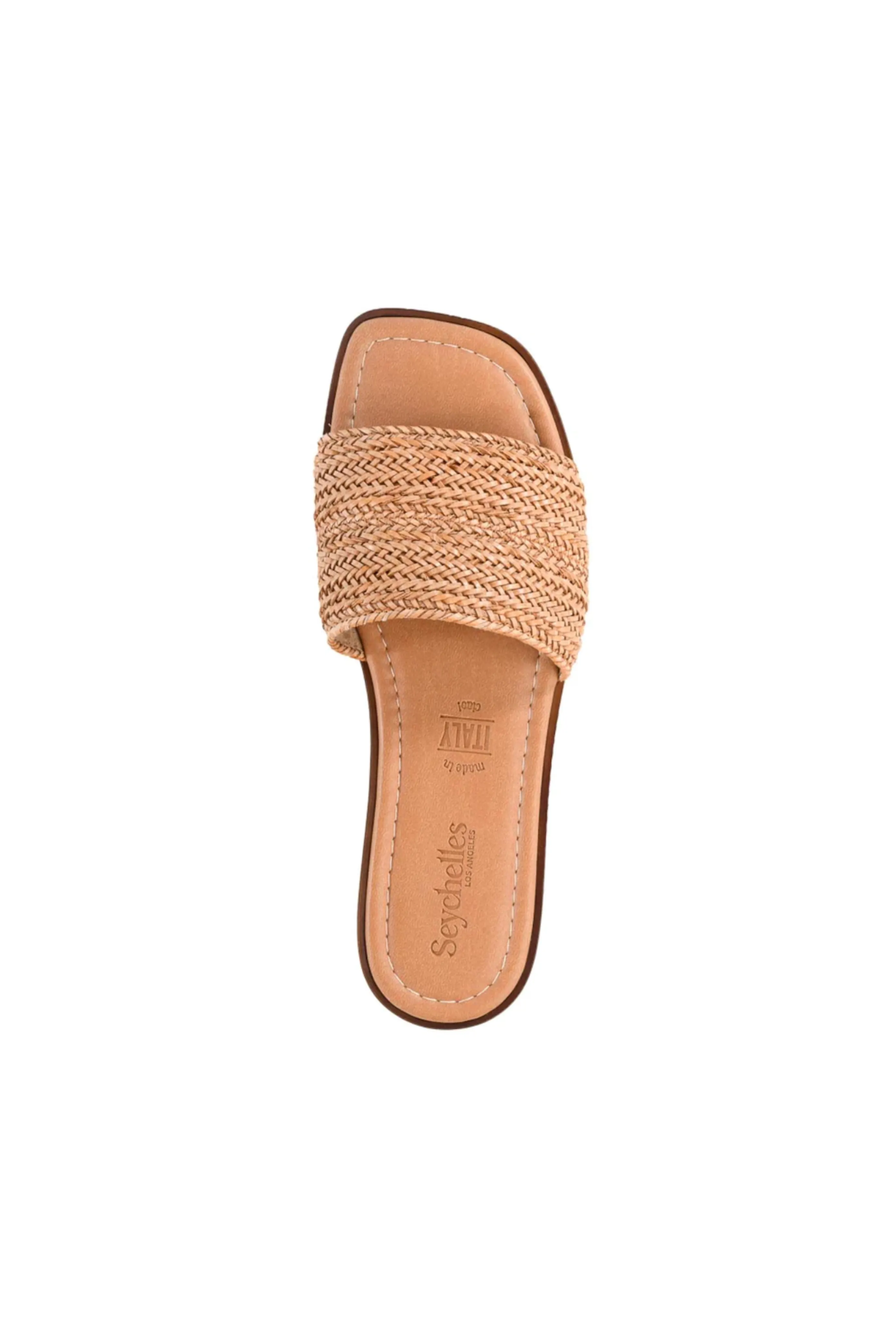 Palms Perfection Woven Sandal // Tan