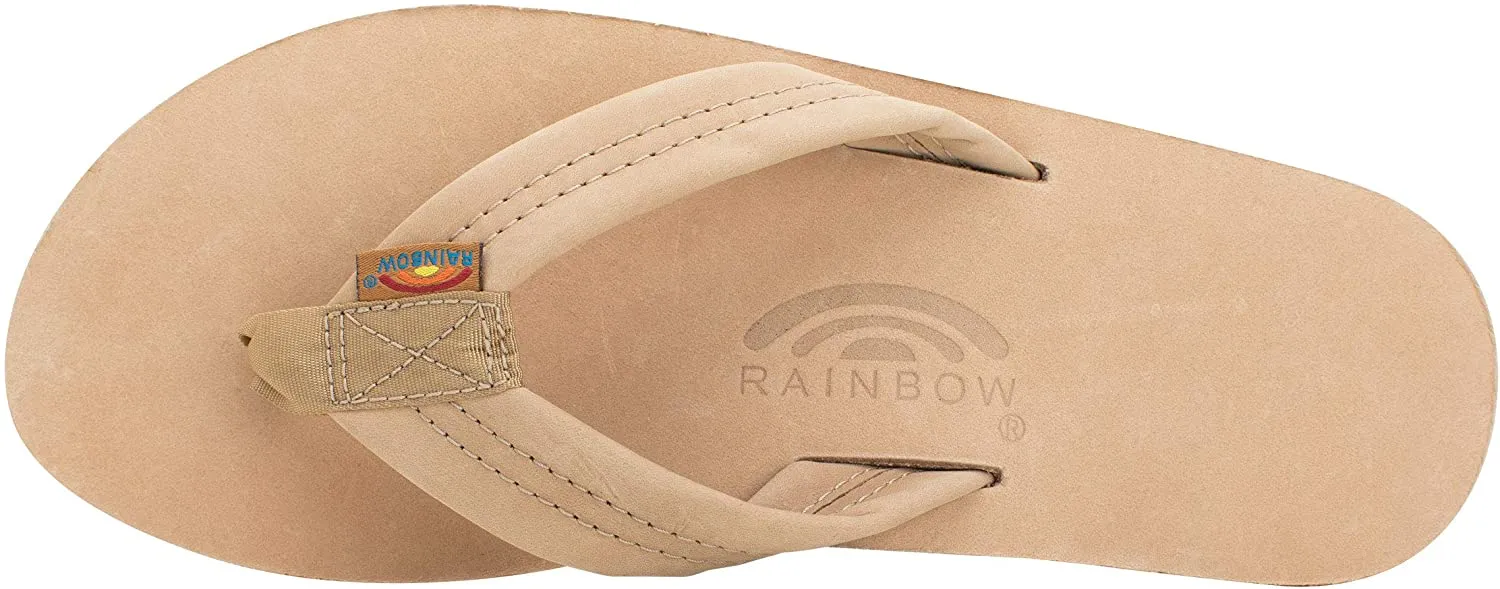 Rainbow Sandals Premier Leather Men's Double Layer w/ Arch  - Sierra Brown