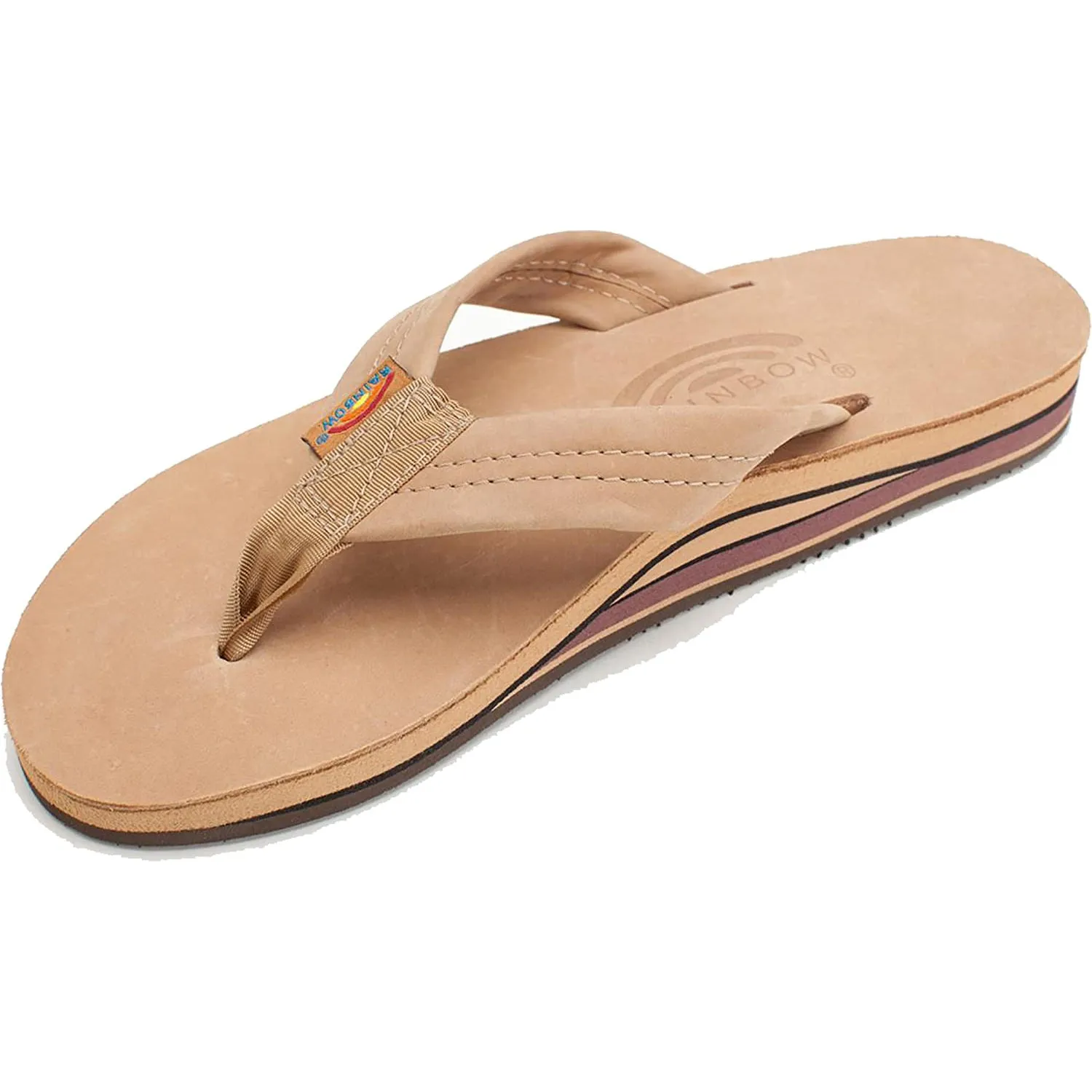 Rainbow Sandals Premier Leather Men's Double Layer w/ Arch  - Sierra Brown