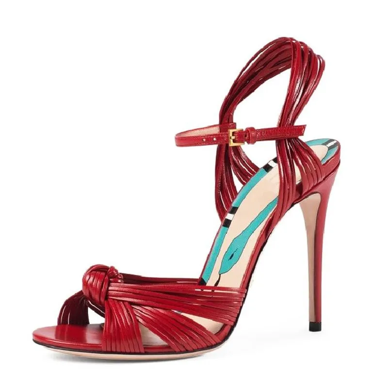 Ribbon Stiletto Sandals