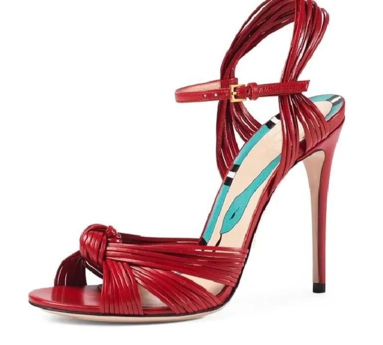 Ribbon Stiletto Sandals