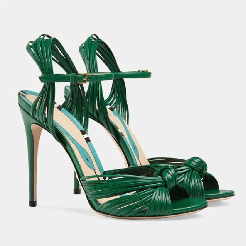 Ribbon Stiletto Sandals