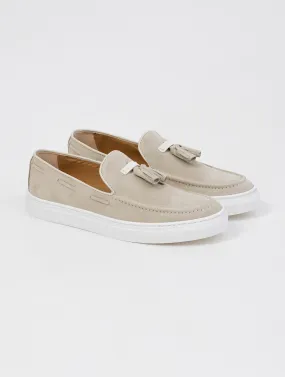 SLIP-ON CRUST LEATHER IN SAND