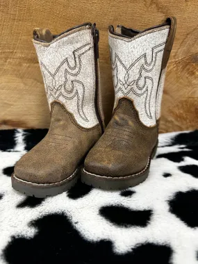 Smokey Mountain White Top Toddler Boots