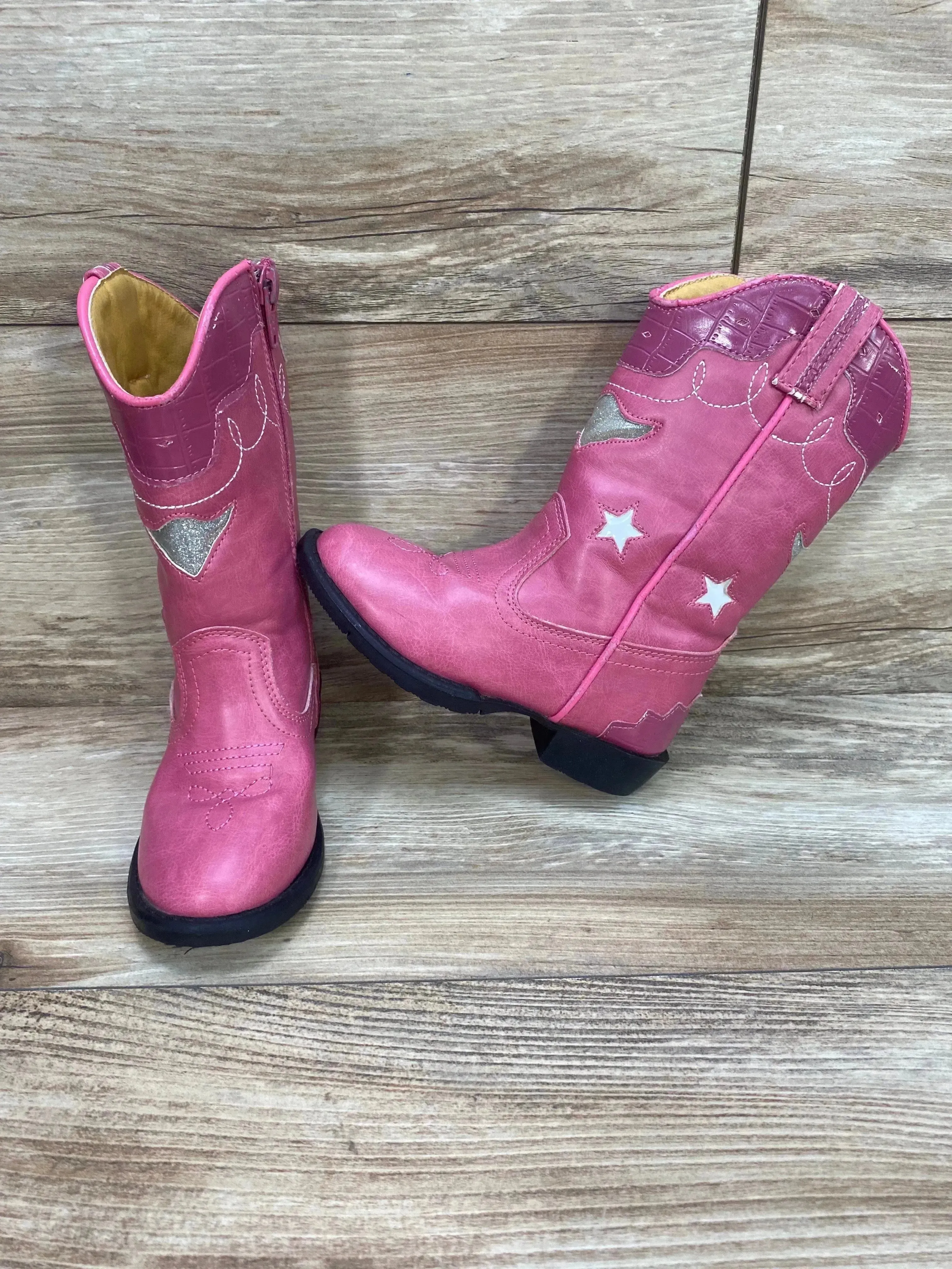 Smoky Mountain Kids Austin Lights Boots Pink Sz 8c