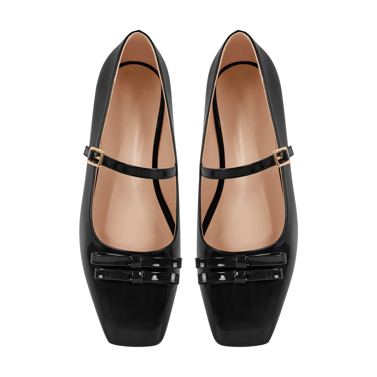 Square Toe Ballet Flats