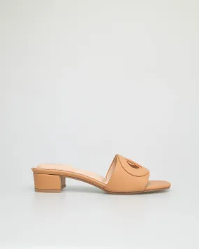 Tomaz NN208 Ladies Slide Low Heels (Camel)